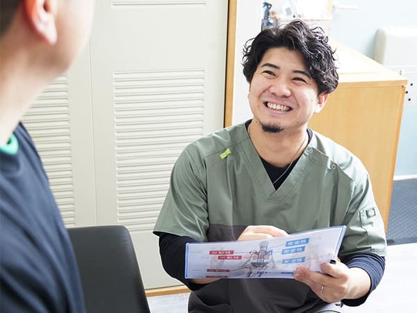 マンツーマンによる指導の様子