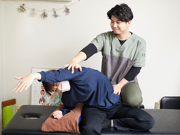 施術の様子