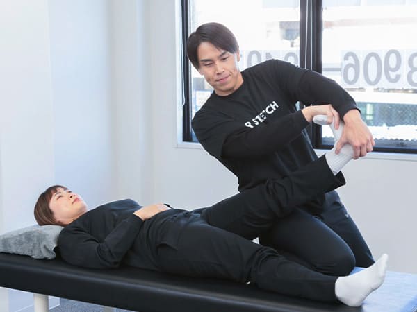 可動域の確認の様子