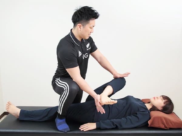 ストレッチの様子