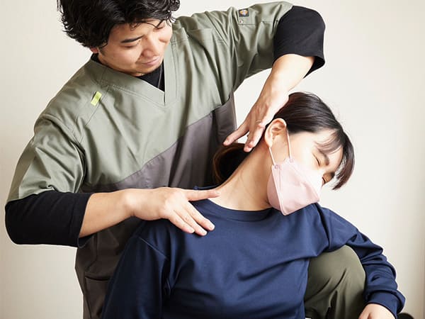 ストレッチの様子