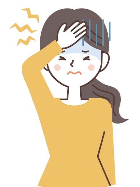 頭痛のイラスト